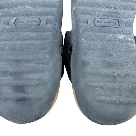 Rockport Ridge Sling Slingback Thongs Sandals Black Womens Shoes Studded sz 9 - Picture 15 of 16